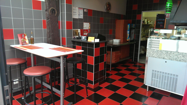 interieur pizzeria la MAMMA à Collégien